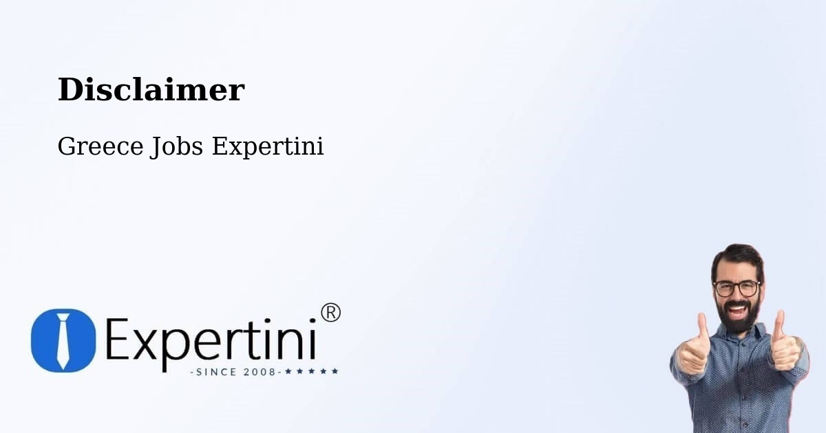 Disclaimer – Axós - Greece Jobs Expertini